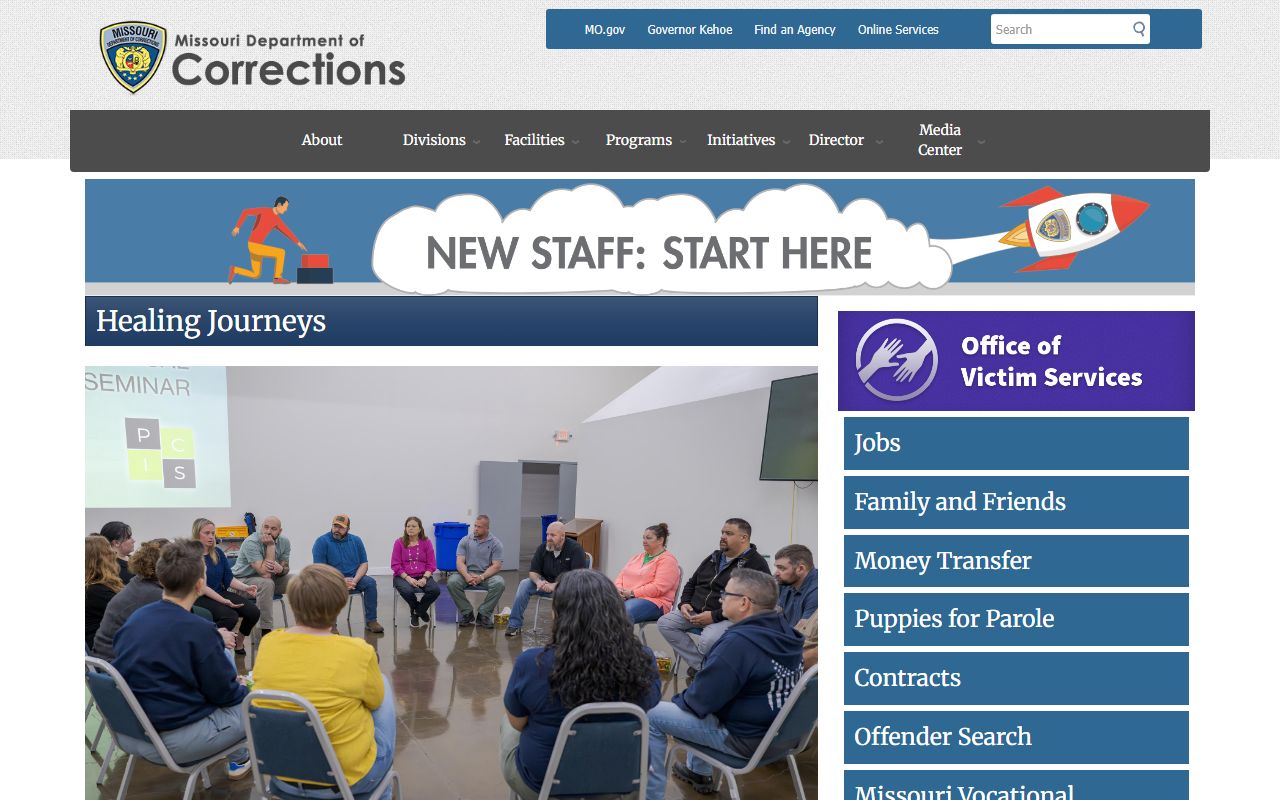 Scott County arrest records and Missouri Department of Corrections page