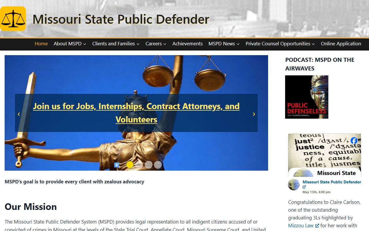 Scott County criminal court records Missouri public defender access
