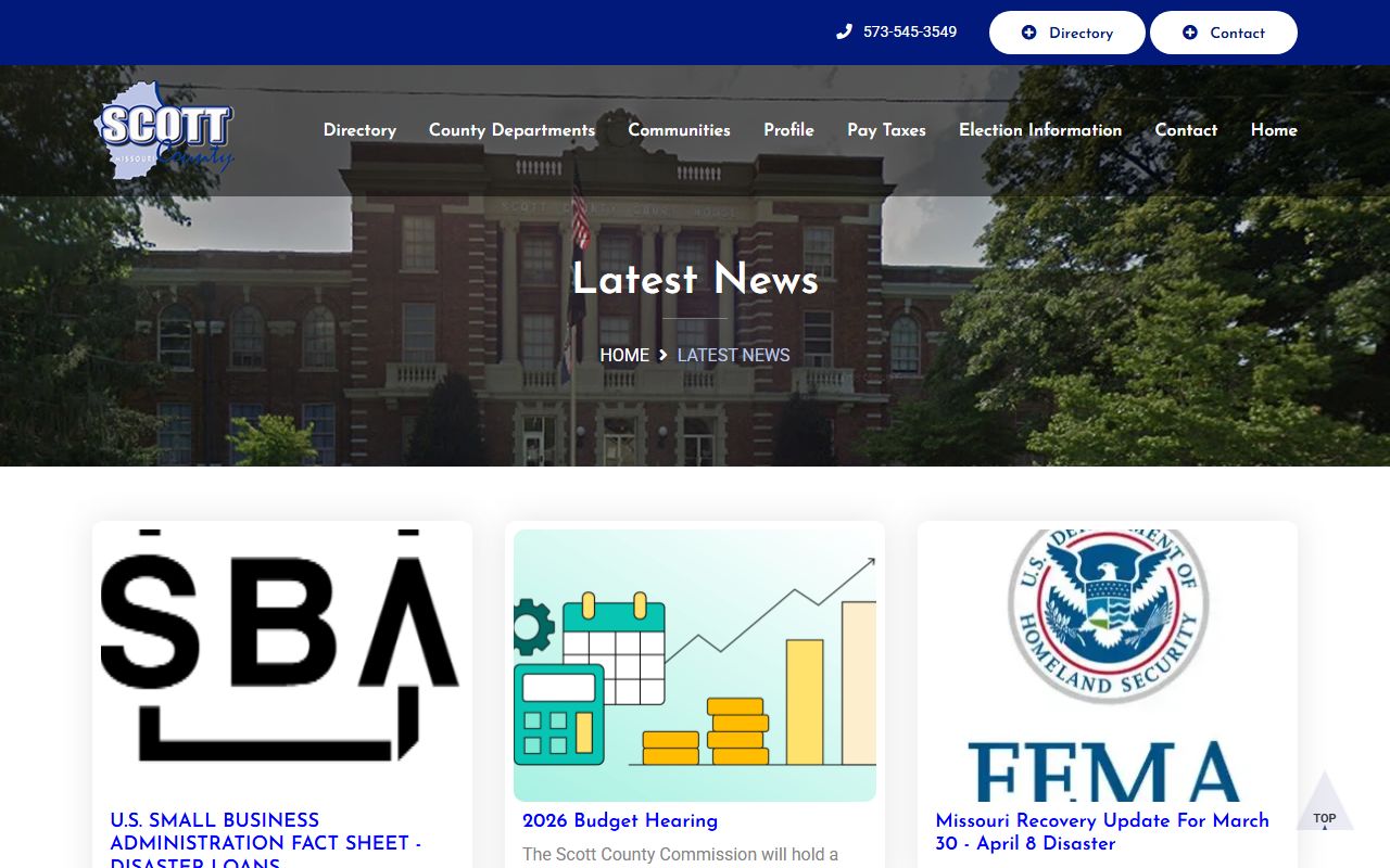 Scott County court records and county public notices