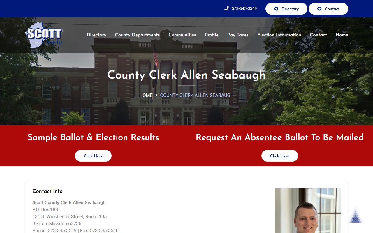 Scott County marriage records County Clerk office distinction